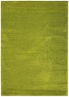 Alfombra tipo shaggy lisa en verde 67x125 cm
