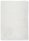 Alfombra lisa en poliéster blanco 160x230 cm