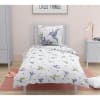 Parure de couette enfant 100% coton - Bleu - 140x200 cm
