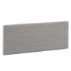 Tête de lit tapissée 150x60 cm couleur gris, 8 cm d'épaisseur