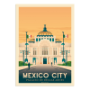 Affiche Mexico  21x29,7 cm