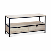Mueble tv efecto madera y metal 120x39x57cm