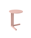 Mini mesa auxiliar aluminio rosa