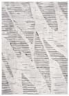 Alfombra de salón crema negro gris resumen efecto 3d 160 x 220 cm