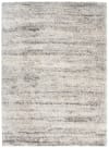 Tappeto salotto grigio chiaro righe linee astratto shaggy 140x200