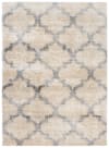 Tappeto salotto beige trifoglio marocchino shaggy 140x200