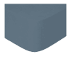 Sábana bajera de punto ajustable 100% algodón azul cama 90 cm