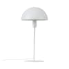 Lámpara de mesa sencillo blanco de metal y pantalla en forma de cúpula