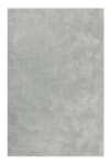 Tappeto pelo lungo morbido in microfibra grigio argento 130x190