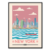 Affiche avec cadre noir - New York - 30x40