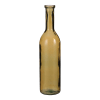 Vase bouteille en verre recyclé ocre H75