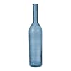 Jarrón de botellas vidrio reciclado azul alt. 100