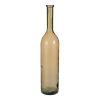 Jarrón de botellas vidrio reciclado ocre alt. 100
