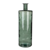 Jarrón de botellas vidrio reciclado verde alt. 75