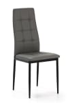 Set de 4 sillas comedor tapizadas gris, 42 x 51 x x 97 cm