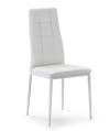 Set de 4 chaises salon tapissées blanc, 42 cm x 51 cm x 97 cm