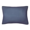 Funda de almohada de gasa de algodón azul vaquero 50x70