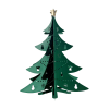 Sapin de noël 6 feuilles en aluminium vert H150cm