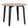 Mesa de comedor con tapa roble y patas negro