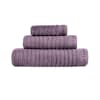 Set de bain trois pièces (30x50+50x100+70x140) violet