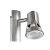 Faretto Da Parete LED Reality Leuchten Roubaix - 4W 400Lm - Nichel Opaco E Bianco - Orientabile - 6