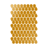 Gocce di pioggia in adesivo decorativo lucido oro 19x29 cm