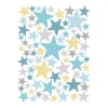 Stickers étoiles en Vinyle mat bleu pastel