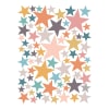 Stickers étoiles en Vinyle mat sunset multicolore
