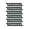 Gocce di pioggia in adesivo decorativo opaco grigio scuro 19x29 cm