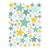 Stickers étoiles en Vinyle mat vert