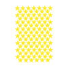 Mini estrellitas en vinilo decorativo mate amarillo 19x29 cm