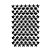Stelline su adesivo decorativo opaco nero 19x29 cm