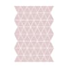 Mini triangoli in adesivo decorativo opaco rosa pallido 19x29 cm