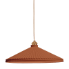 Lámpara de techo de yeso color arcilla
