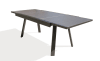 Tavolo da giardino 8 posti in alluminio antracite