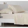 Juego de sábanas satén algodón egipcio 300 beige 250x260 Cama 160