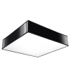 Lámpara de techo negro cloruro de polivinilo alt. 11 cm