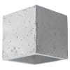 Lámpara de pared gris concreto alt. 10 cm