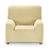 Funda de sillón elástica beige 70 - 110 cm
