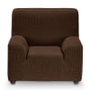 Funda de sillón bielástica  marron 70 - 110 cm