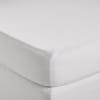 Drap Housse Blanc coton en coton (Uni Bohème) - 140x200 cm
