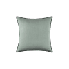 Housse de coussin en lin vert 40x40 cm