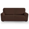 Funda de sofá elástica marron 130 - 180 cm