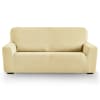 Funda de sofá elástica beige 130 - 180 cm