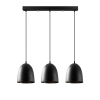 Plafone LED IDEAL LUX ROSONE Standard 3 Luci Nero 285603 - Dimmerabile, Design Moderno