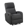 Fauteuil inclinable en tissu anthracite