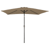 HAPUNA rechthoekige rechte paraplu 2x3m beige