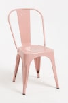Pack 2 sillas color rosa en acero reforzado