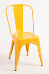 Pack 6 sillas color amarillo en acero reforzado