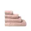 Toalla baño algodón egipcio rosa 30x50